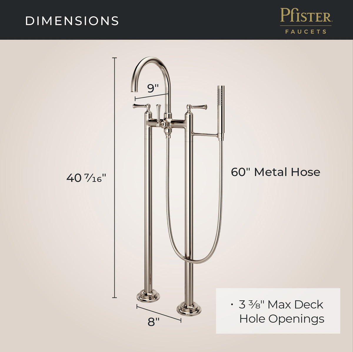 Pfister LG6-1TBD Polished Nickel - detail 5