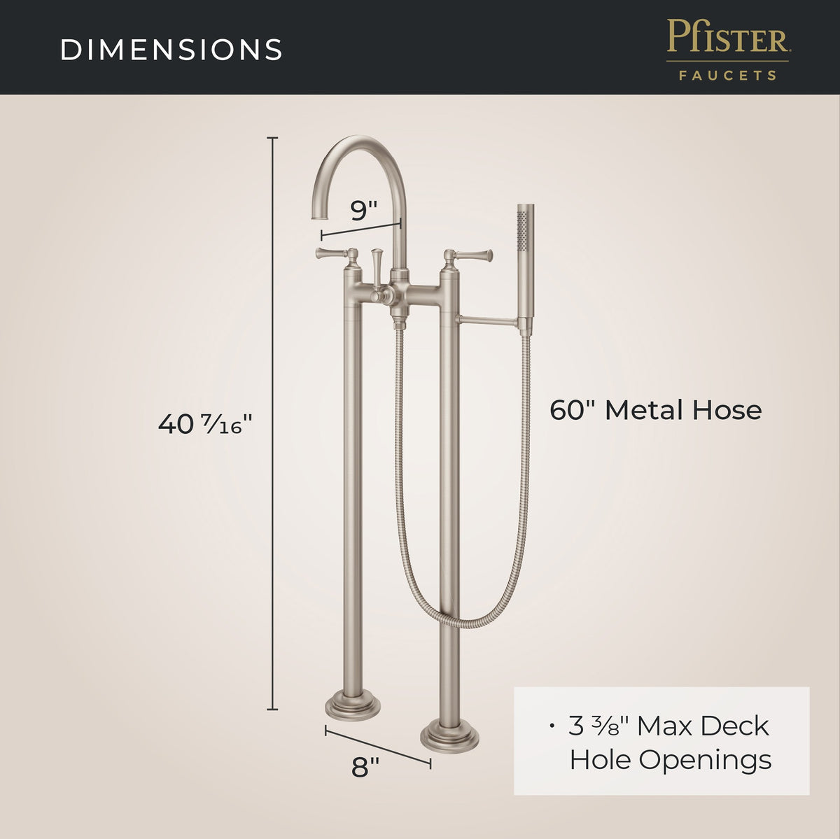 Pfister LG6-1TBK Brushed Nickel - detail 2