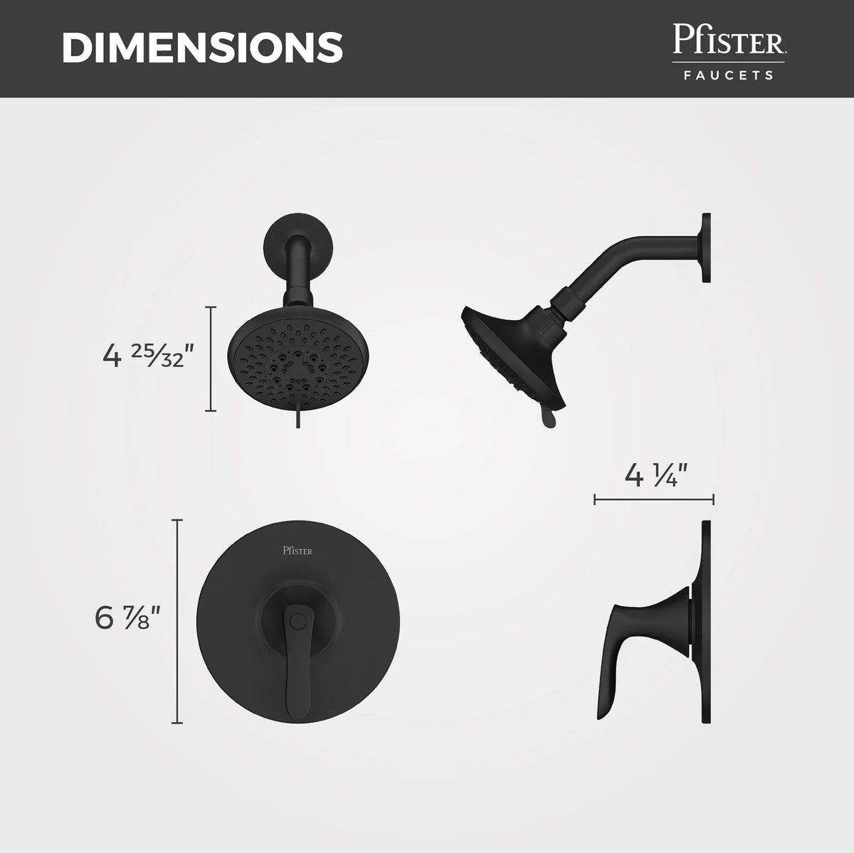 Pfister LG89-7WRB Matte Black - detail 1