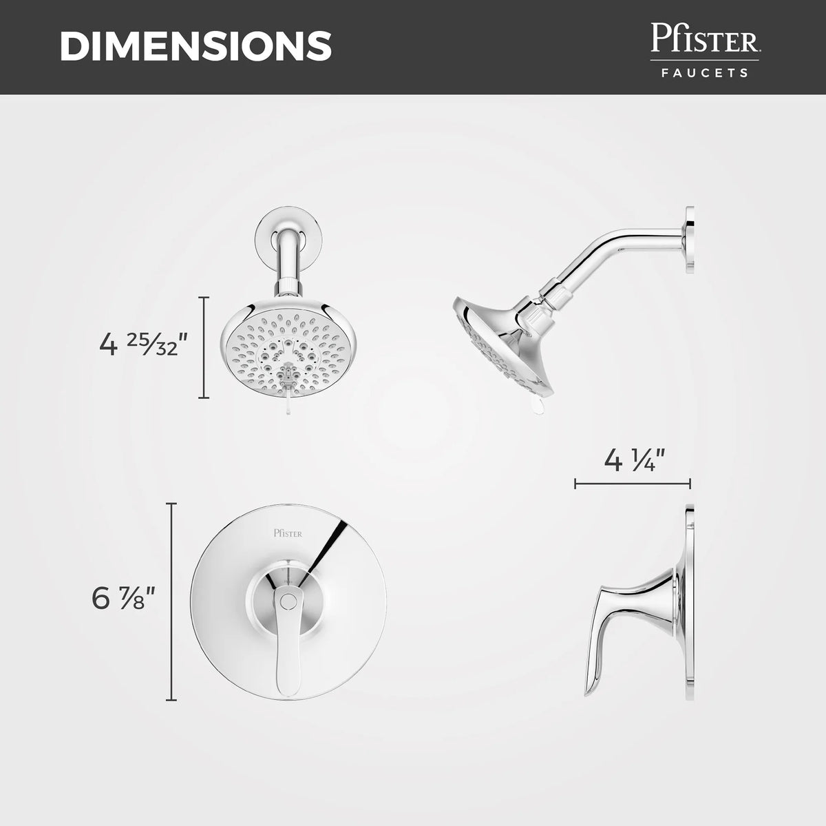 Pfister LG89-7WRC Polished Chrome - detail 1