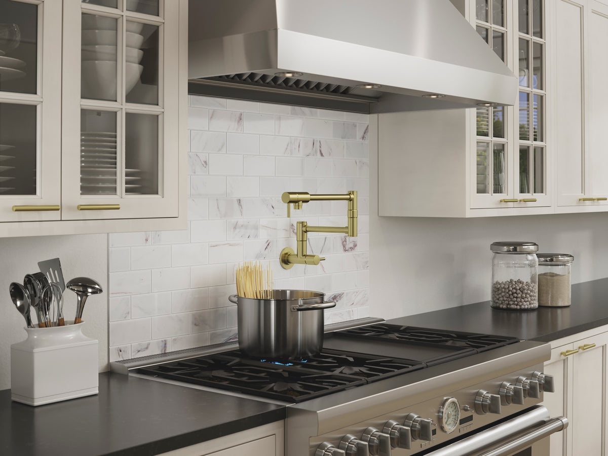 Pfister Lita Pot Filler in Brushed Gold - view 6