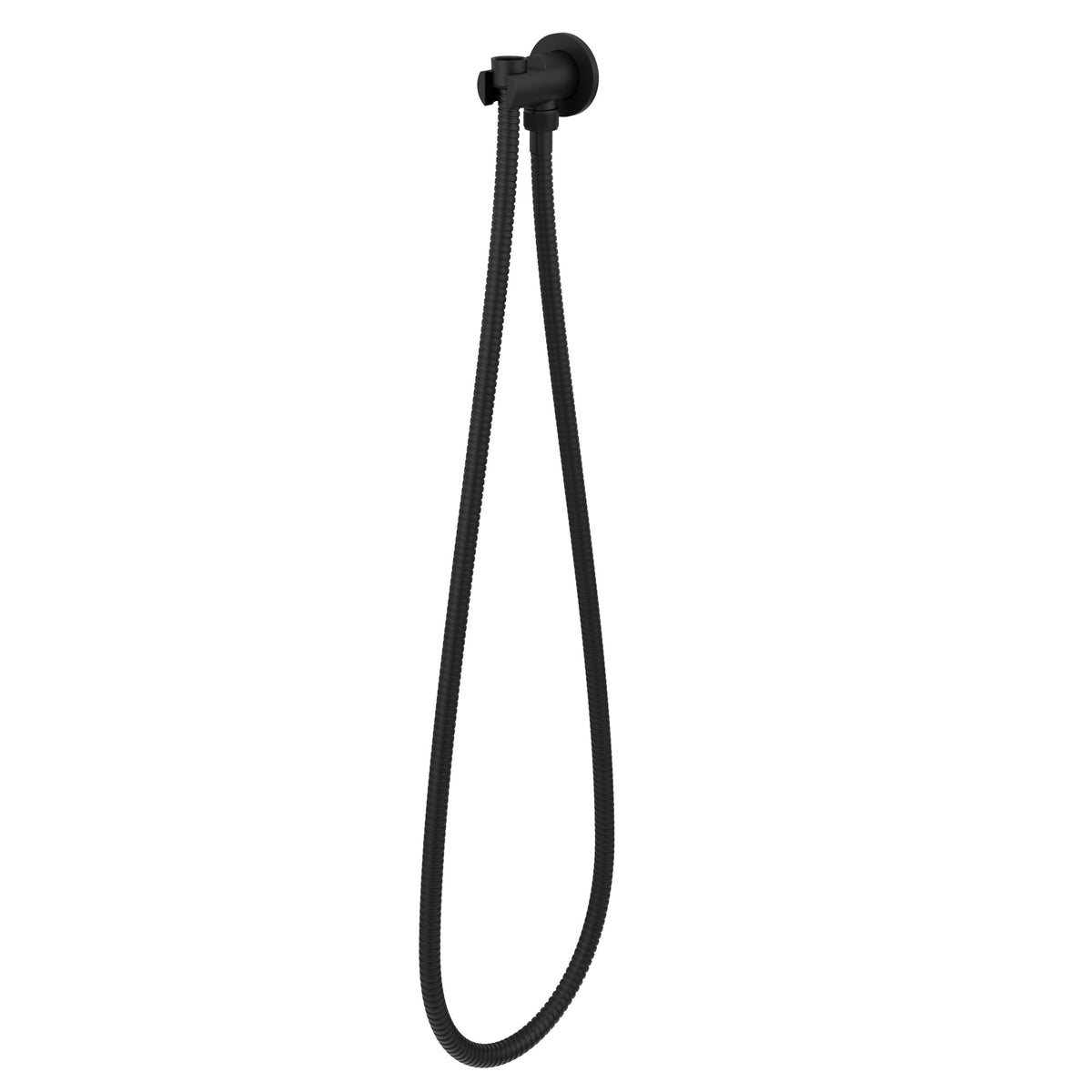 Pfister Modern Round 2-Piece Handshower Holder Kit in Matte Black