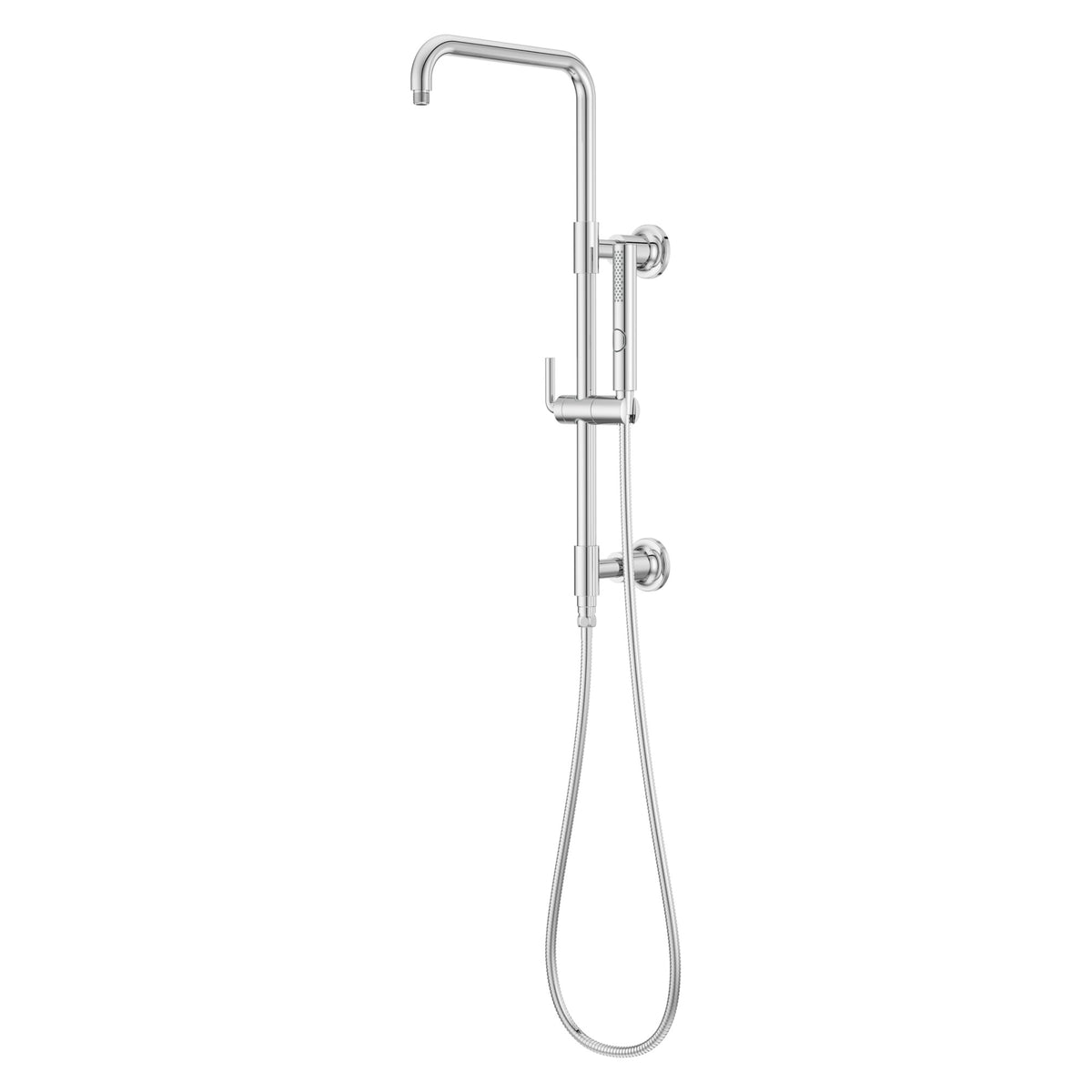 Pfister Modern Round Shower Column with Handshower in Polished Chrome