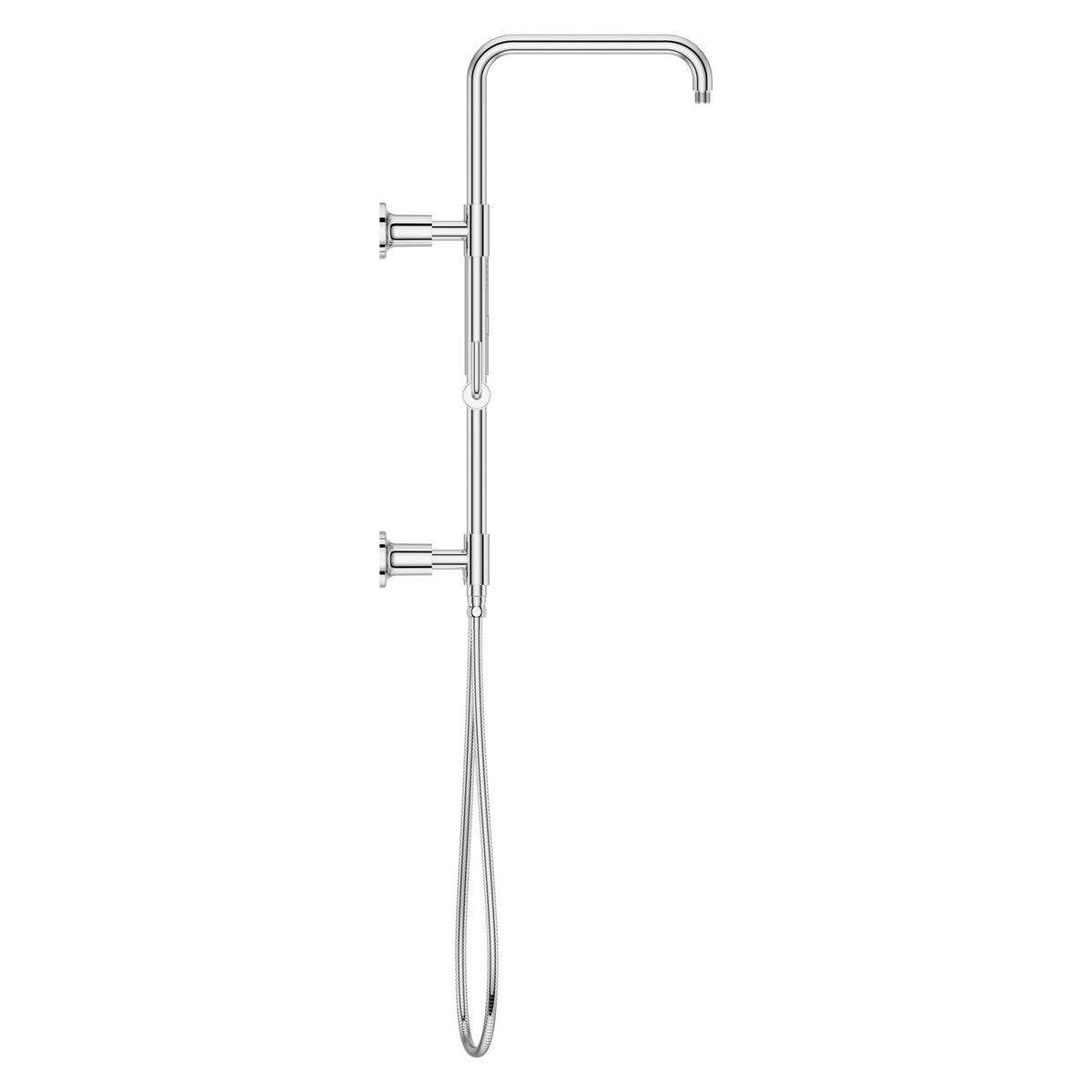 Pfister Modern Round Shower Column with Handshower in Polished Chrome - view 2