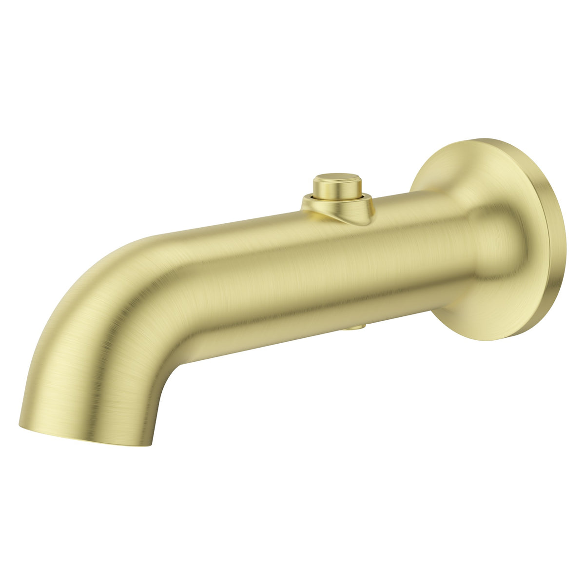 Pfister Modern Round Tub Spout TBS-06SHW in Brushed Gold