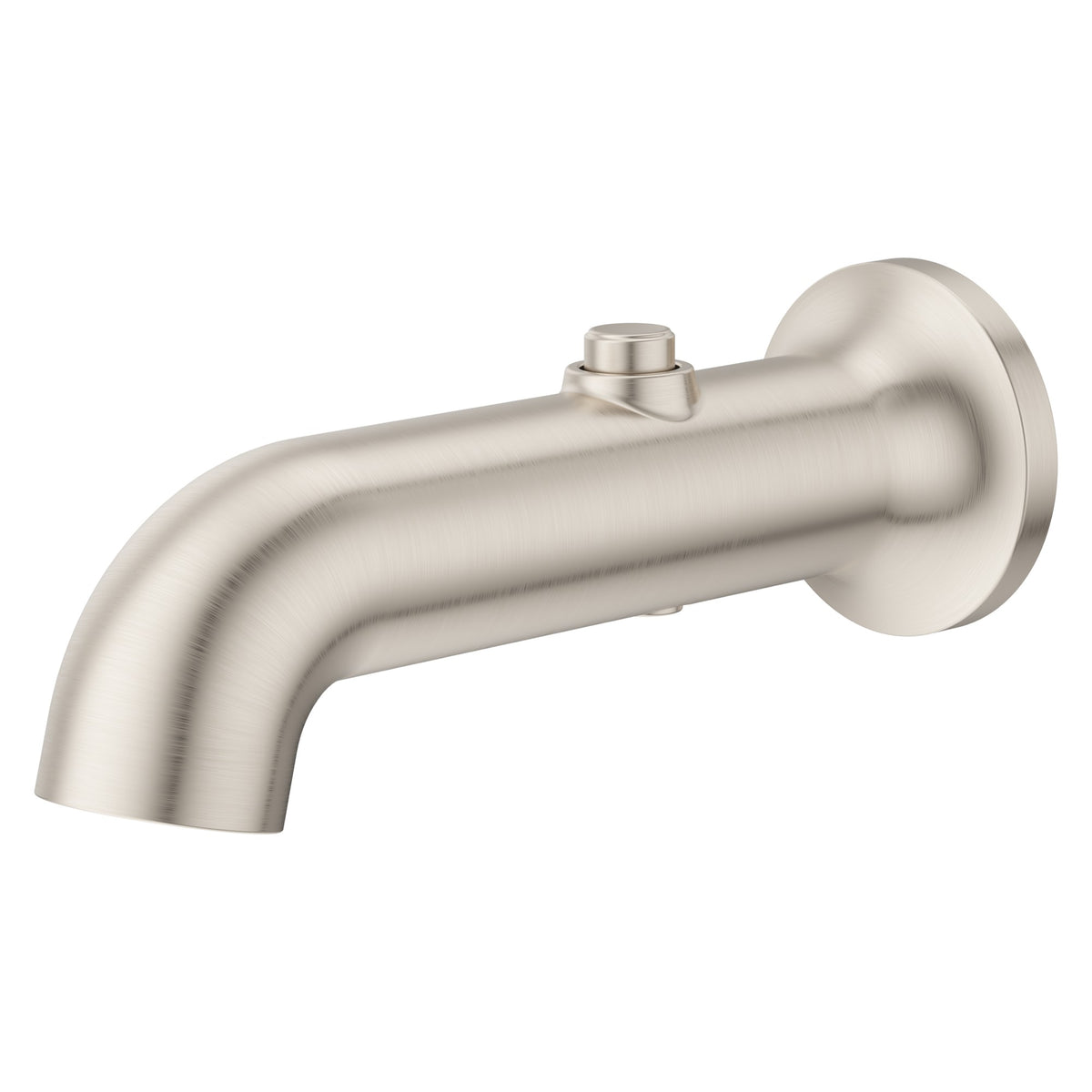 Pfister Modern Round Tub Spout TBS-06SHW in Brushed Nickel