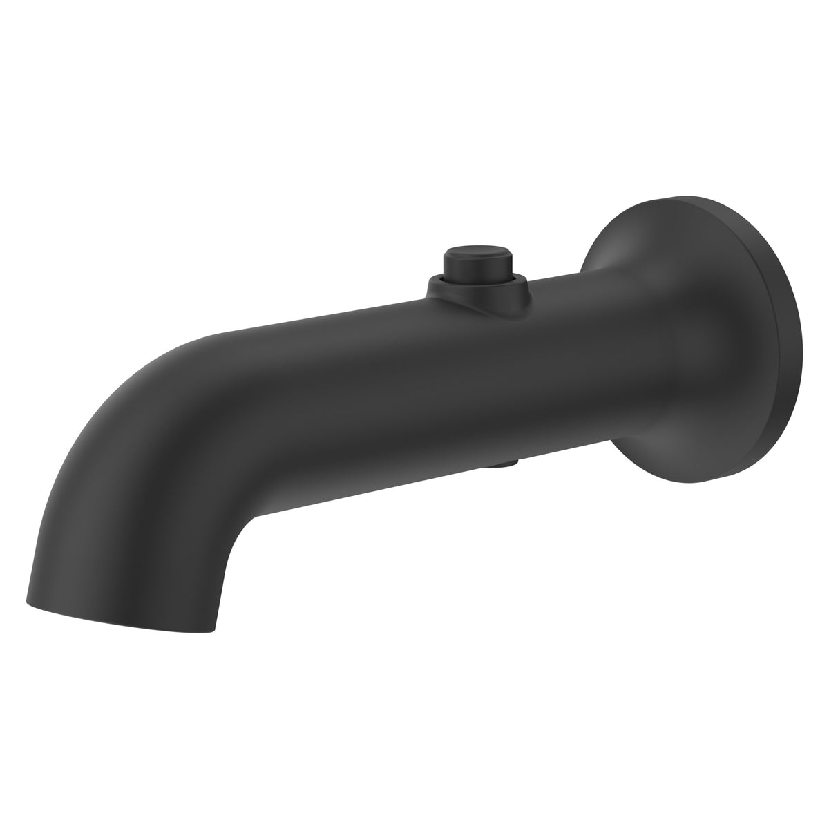 Pfister Modern Round Tub Spout TBS-06SHW in Spot Defense Matte Black