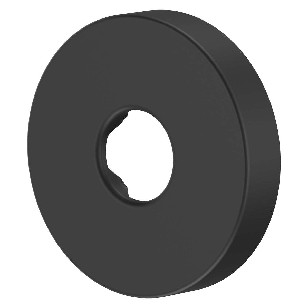 Pfister Modern Round Shower Arm Flange in Matte Black