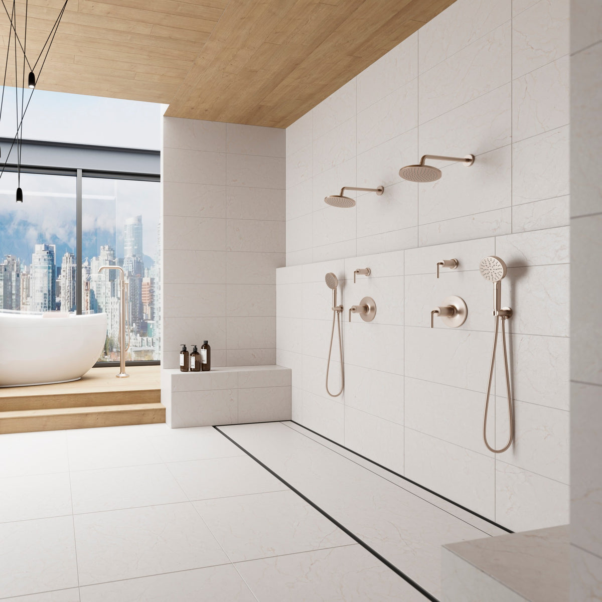 Pfister HSC-03SHWK Brushed Nickel - room scene 1