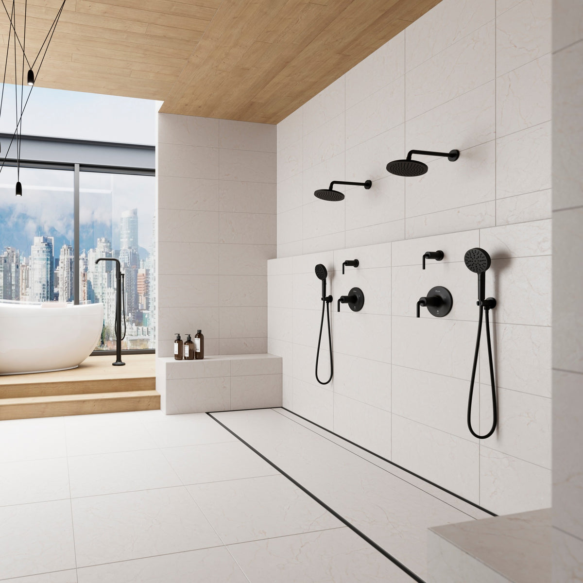 Pfister HSC-03SHWSDB Spot Defense Matte Black - room scene 1