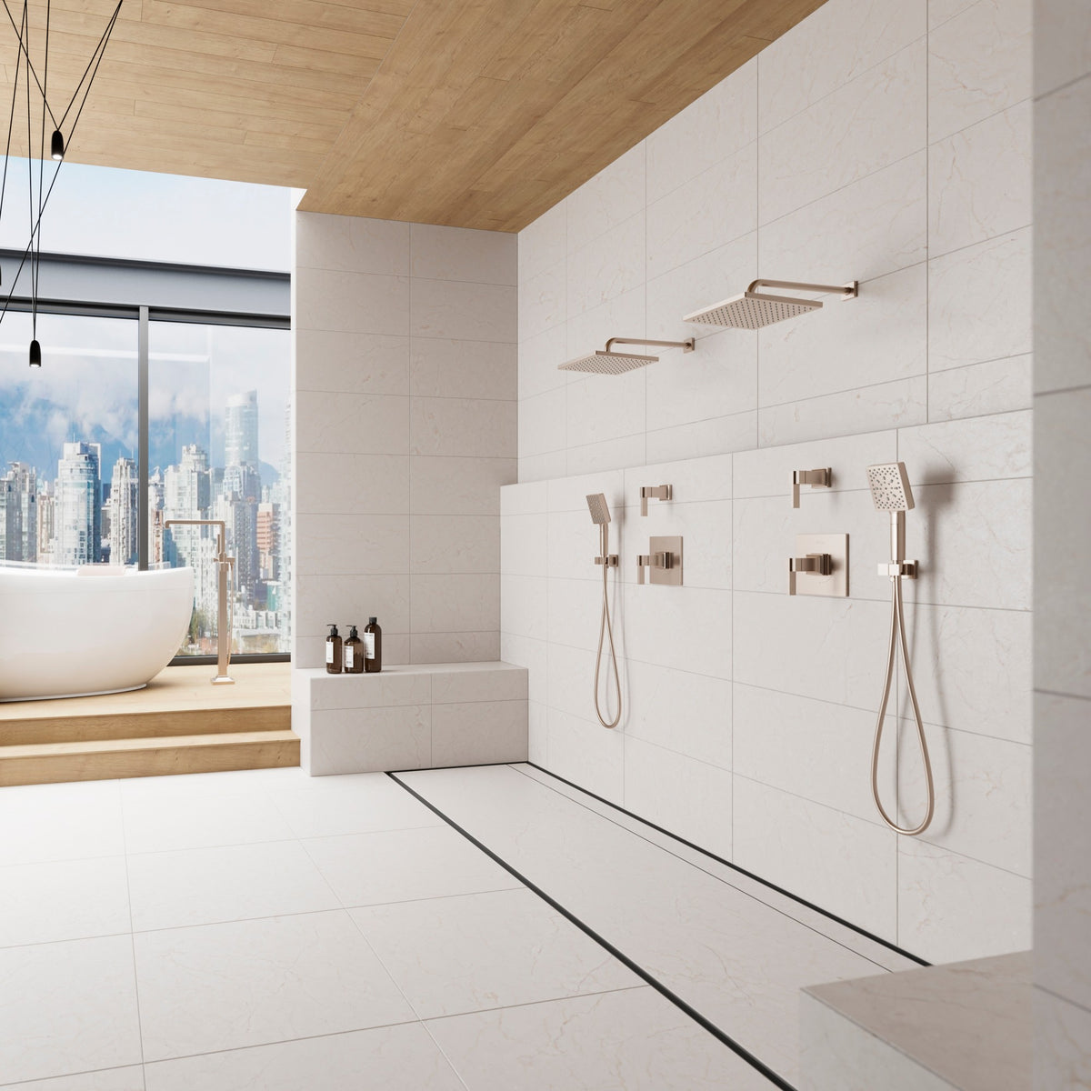 Pfister HSC-04SHWK Brushed Nickel - room scene 1