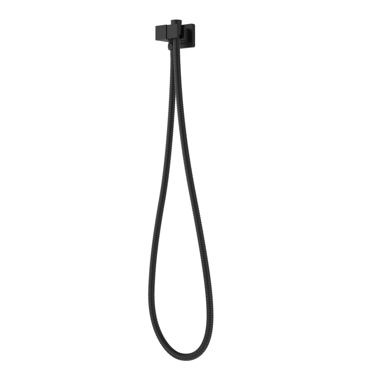 Pfister Modern Square 2-Piece Handshower Holder Kit in Matte Black