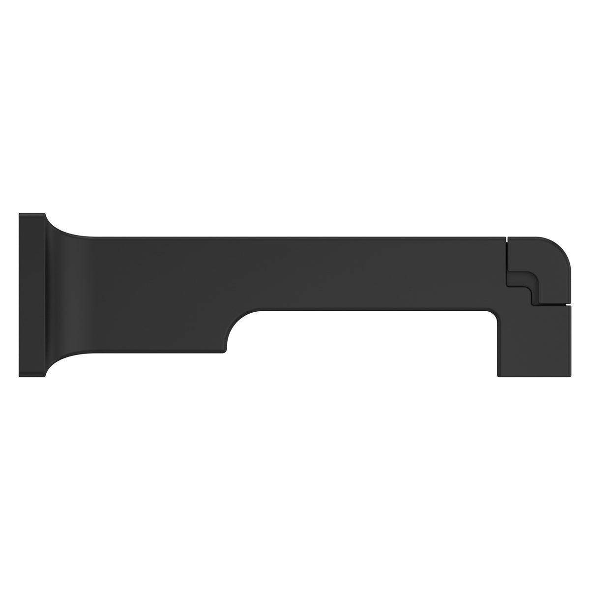 Pfister Modern Square Tub Spout in Matte Black - view 2
