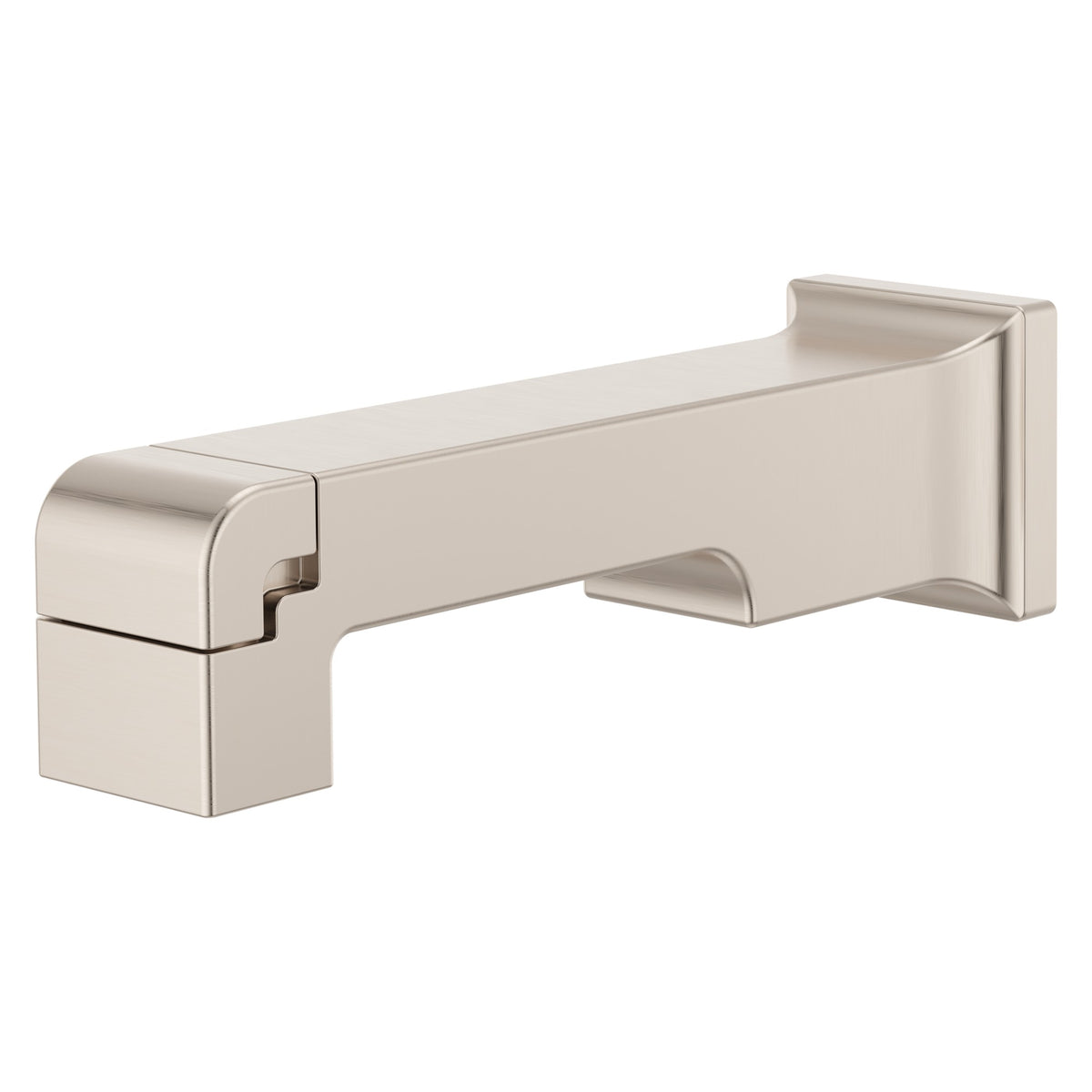 Pfister Modern Square Tub Spout in Brushed Nickel