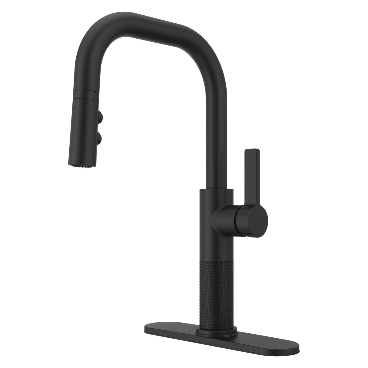 Pfister Montay 1-Handle Pull-Down Kitchen Faucet in Matte Black - view 6