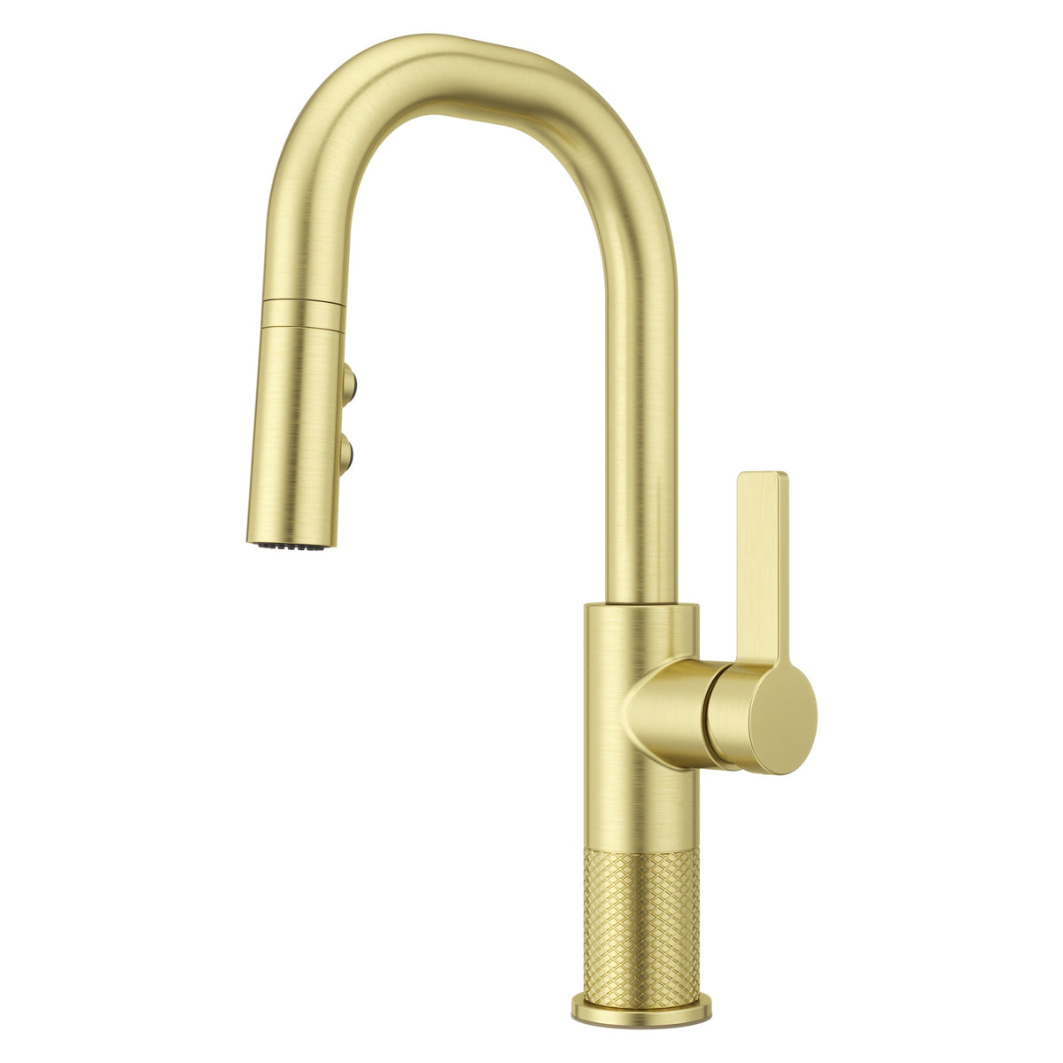 Pfister Montay 1-Handle Pull-Down Bar & Prep Faucet in Brushed Gold