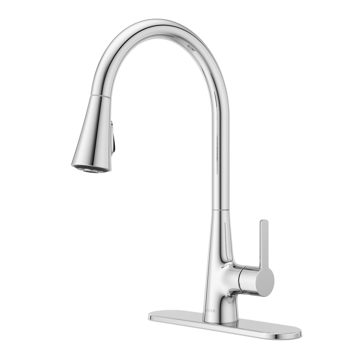 Pfister Pfirst Modern 1-Handle Pull-Down Kitchen Faucet in Polished Chrome - view 2
