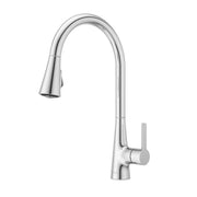 Pfister Pfirst Modern 1-Handle Pull-Down Kitchen Faucet in Polished Chrome