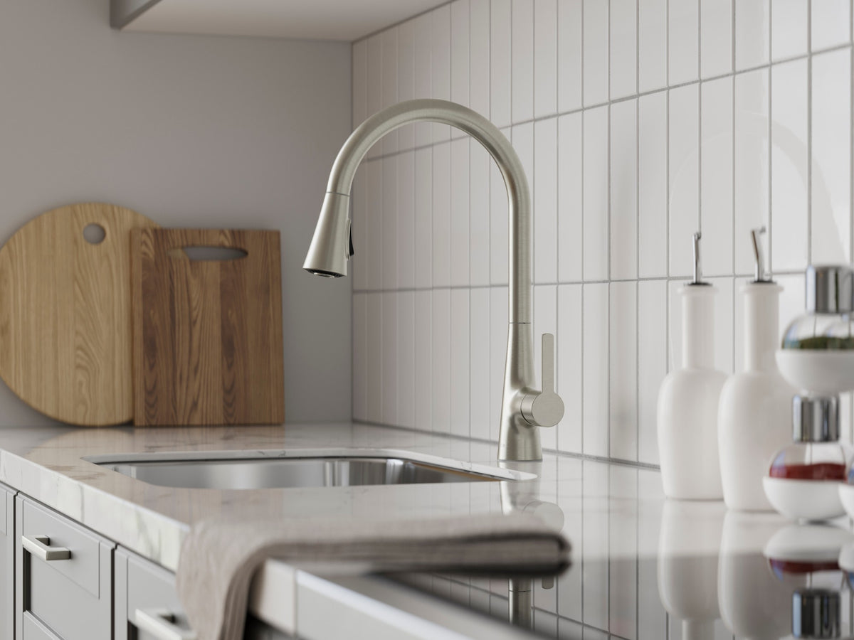 Pfister Pfirst Modern 1-Handle Pull-Down Kitchen Faucet in Stainless Steel - view 3