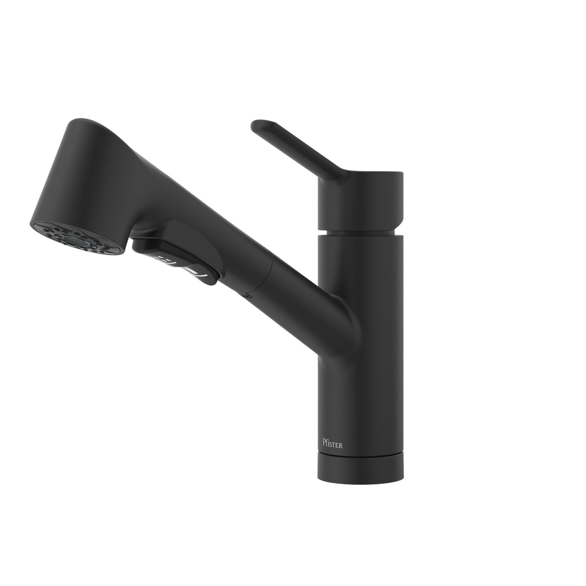 Pfister Pfirst Modern 1-Handle Pull-Out Kitchen Faucet in Spot Defense Matte Black