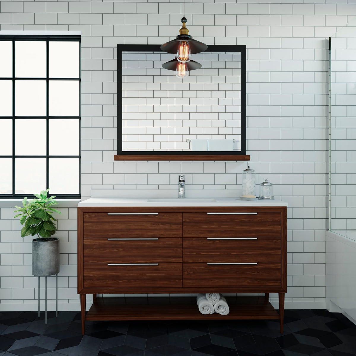 Pfister Pfirst Modern Single Control Bathroom Faucet in Polished Chrome - view 3