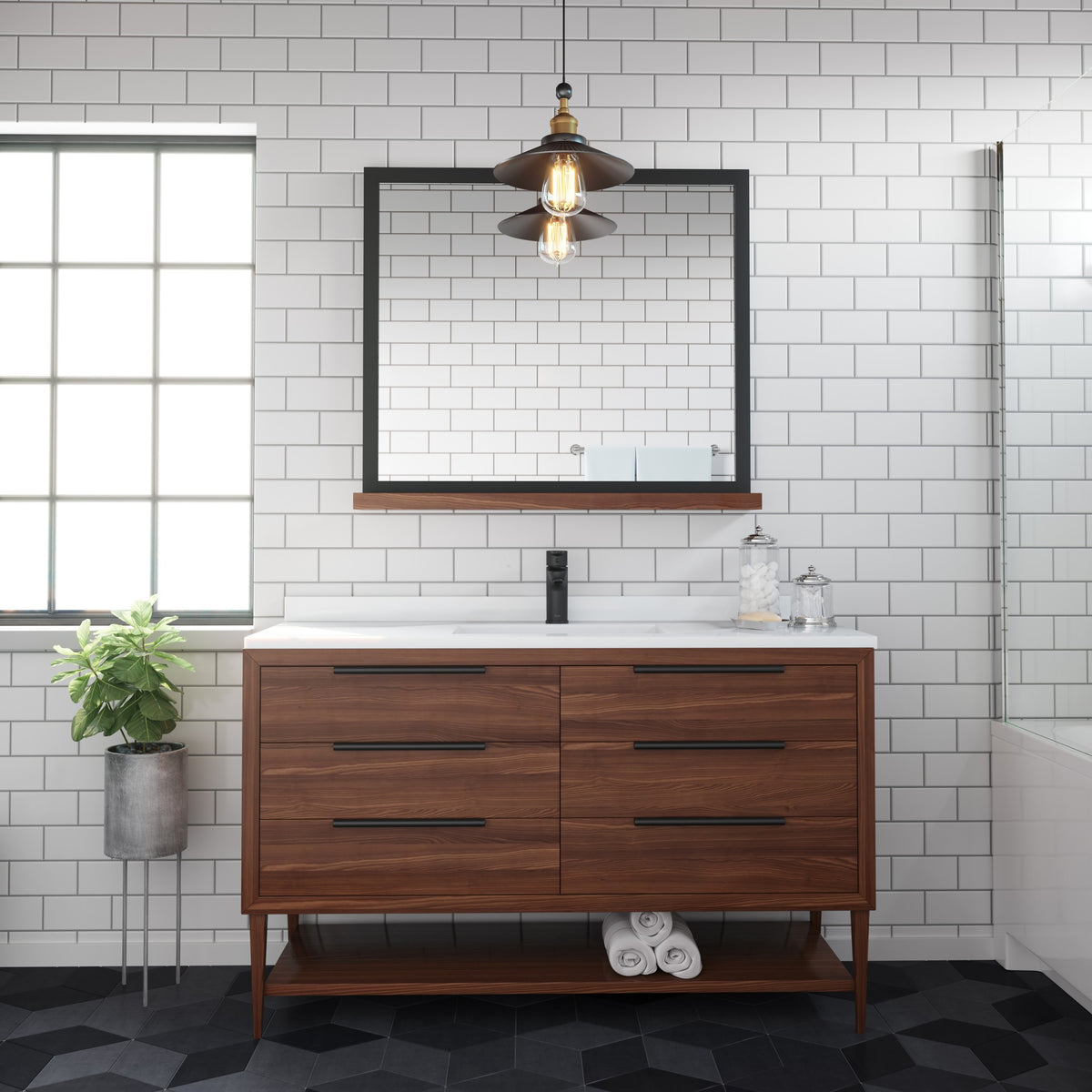 Pfister LG142-060B Matte Black - room scene 1