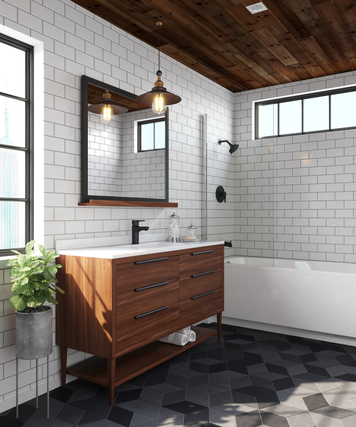 Pfister LG142-060B Matte Black - room scene 2