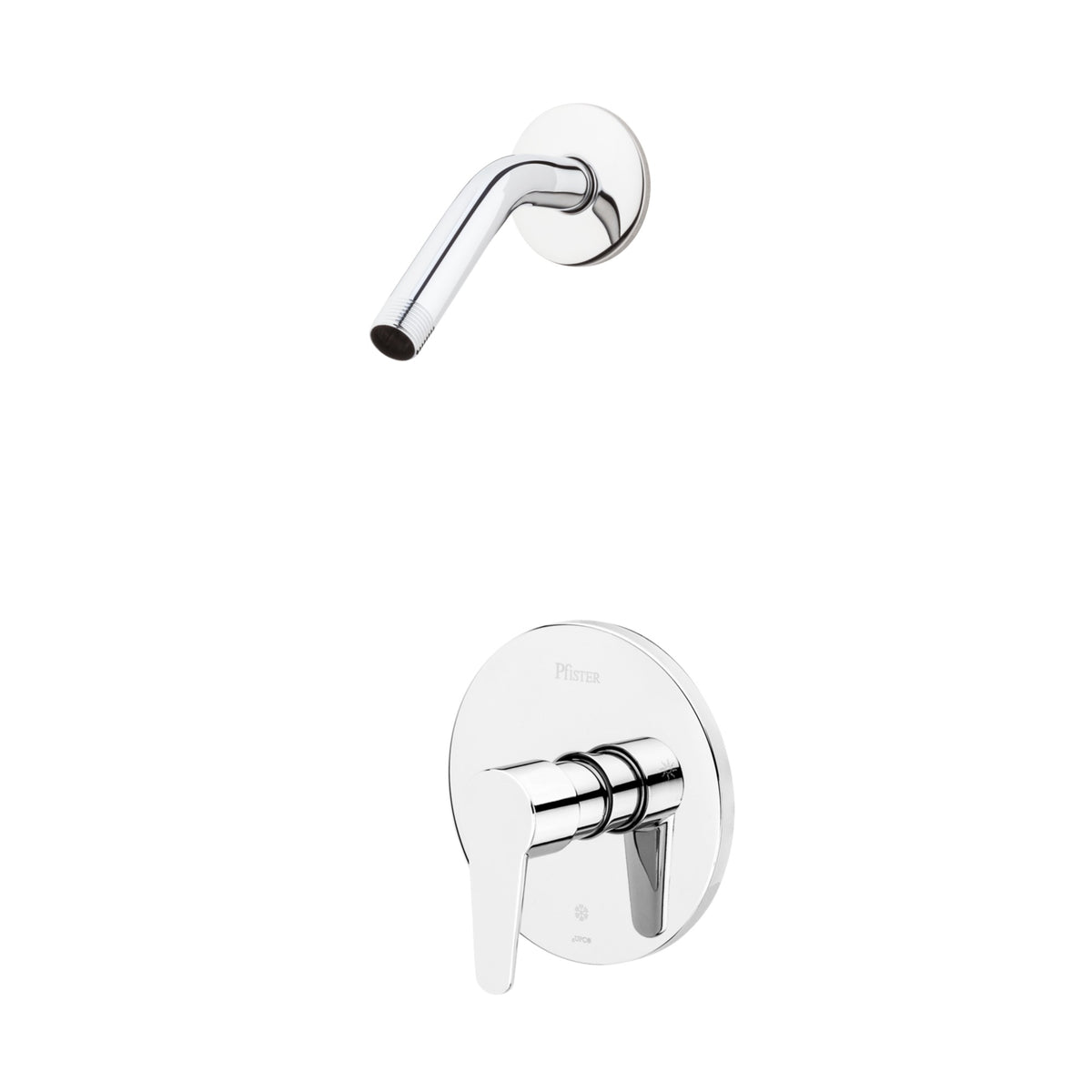 Pfister Pfirst Modern 1-Handle Shower Only Trim Kit in Polished Chrome