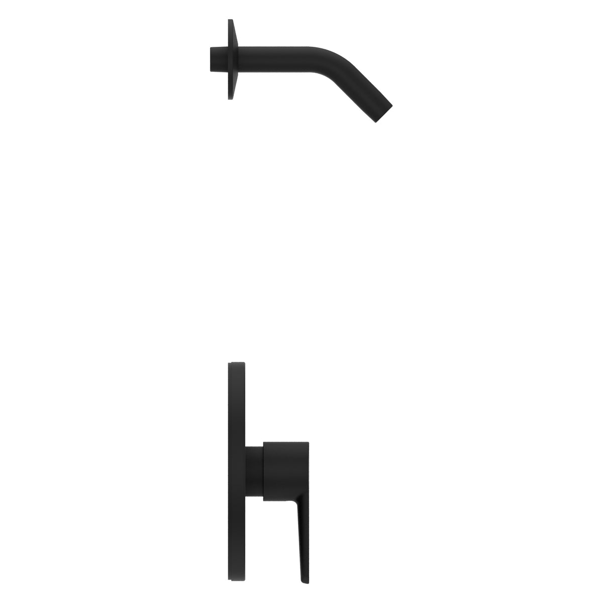 Pfister Pfirst Modern 1-Handle Shower Only Trim Kit in Matte Black - view 2