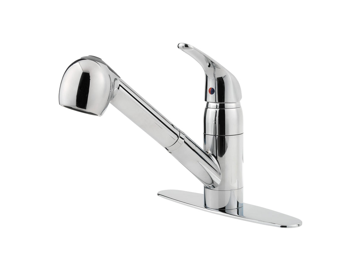 Pfister Pfirst Series 1-Handle Pull-Out Kitchen Faucet in Polished Chrome - view 2