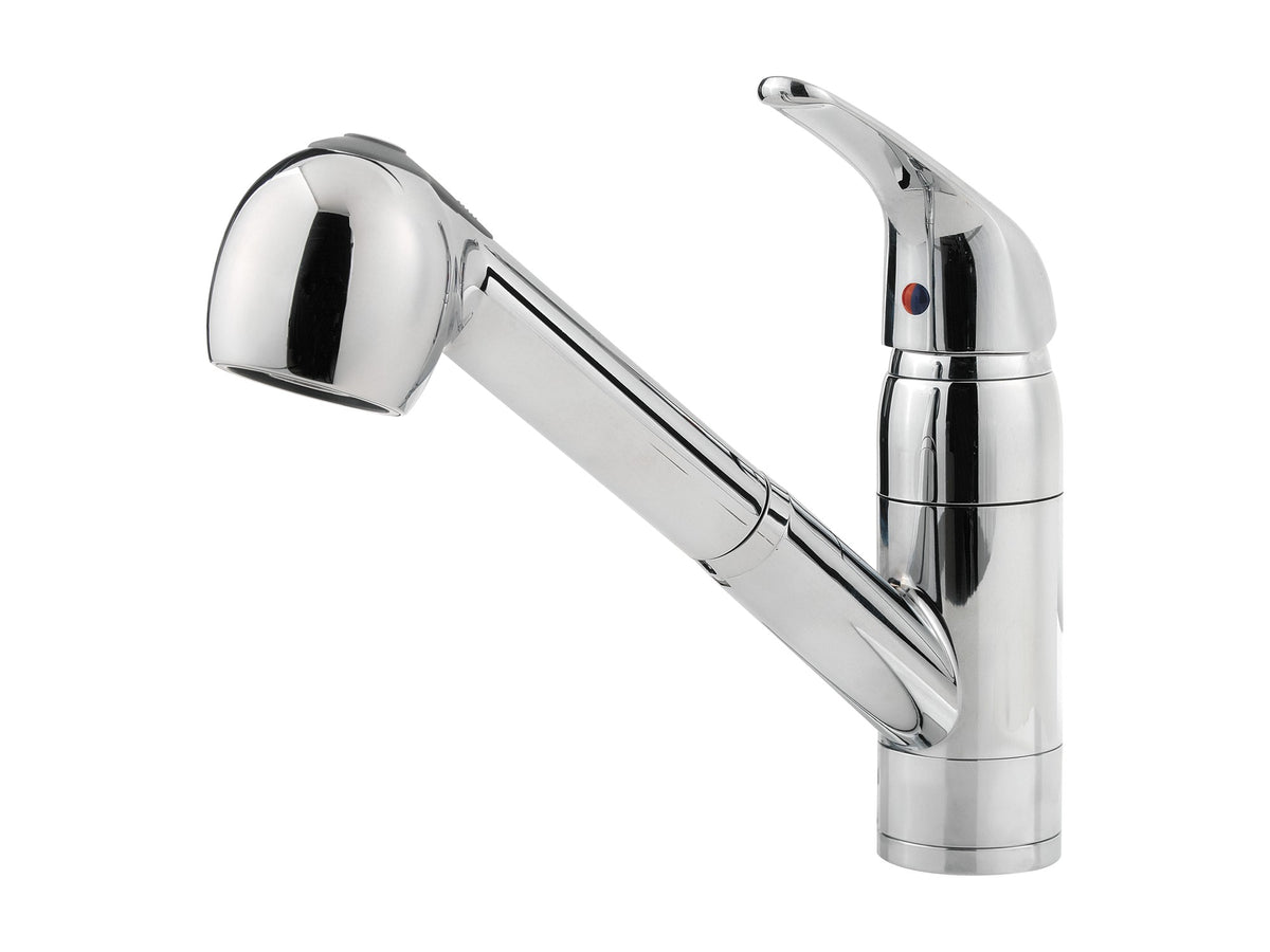 Pfister Pfirst Series 1-Handle Pull-Out Kitchen Faucet in Polished Chrome