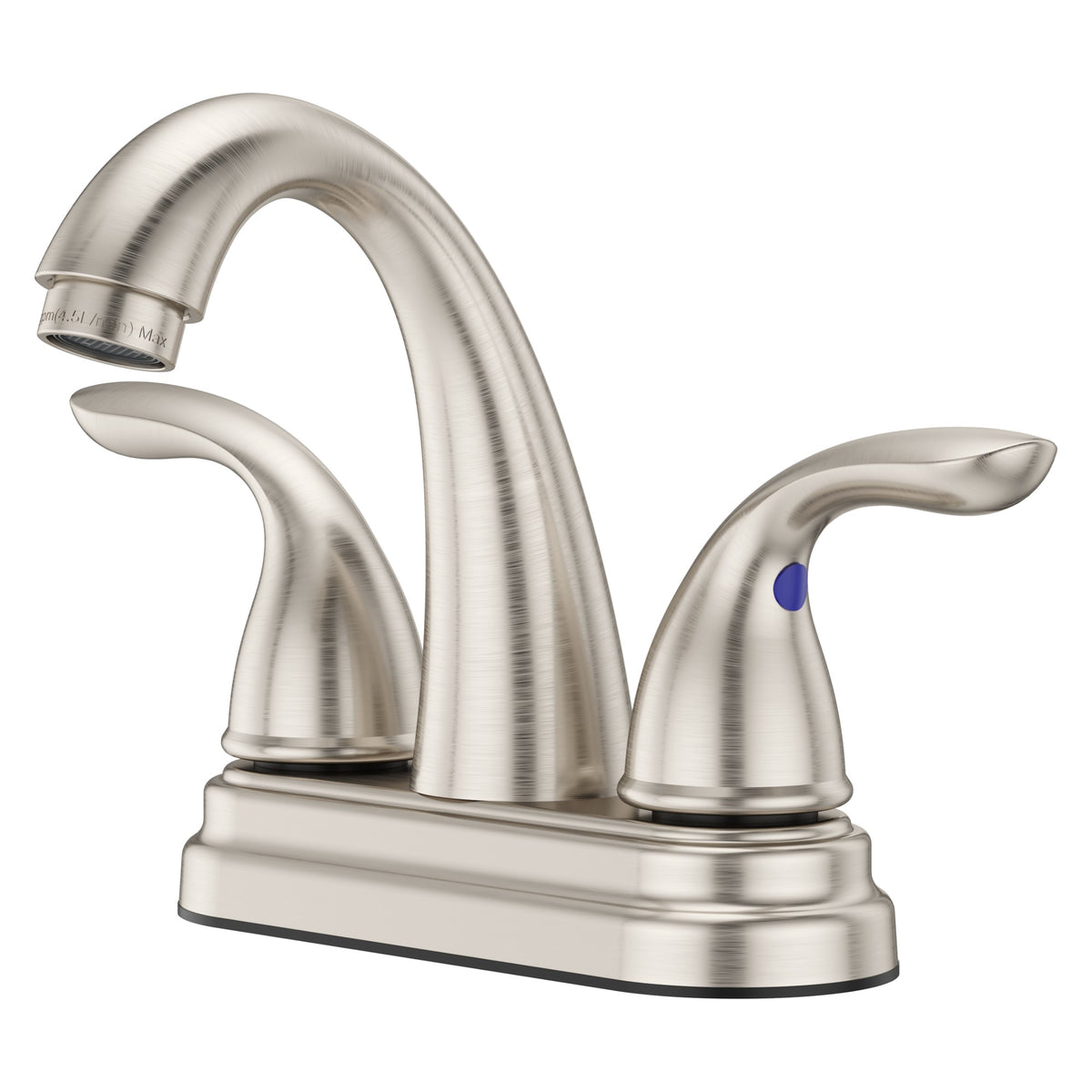 Pfister Pfirst Series 2-Handle 4" Centerset Bathroom Faucet in Brushed Nickel