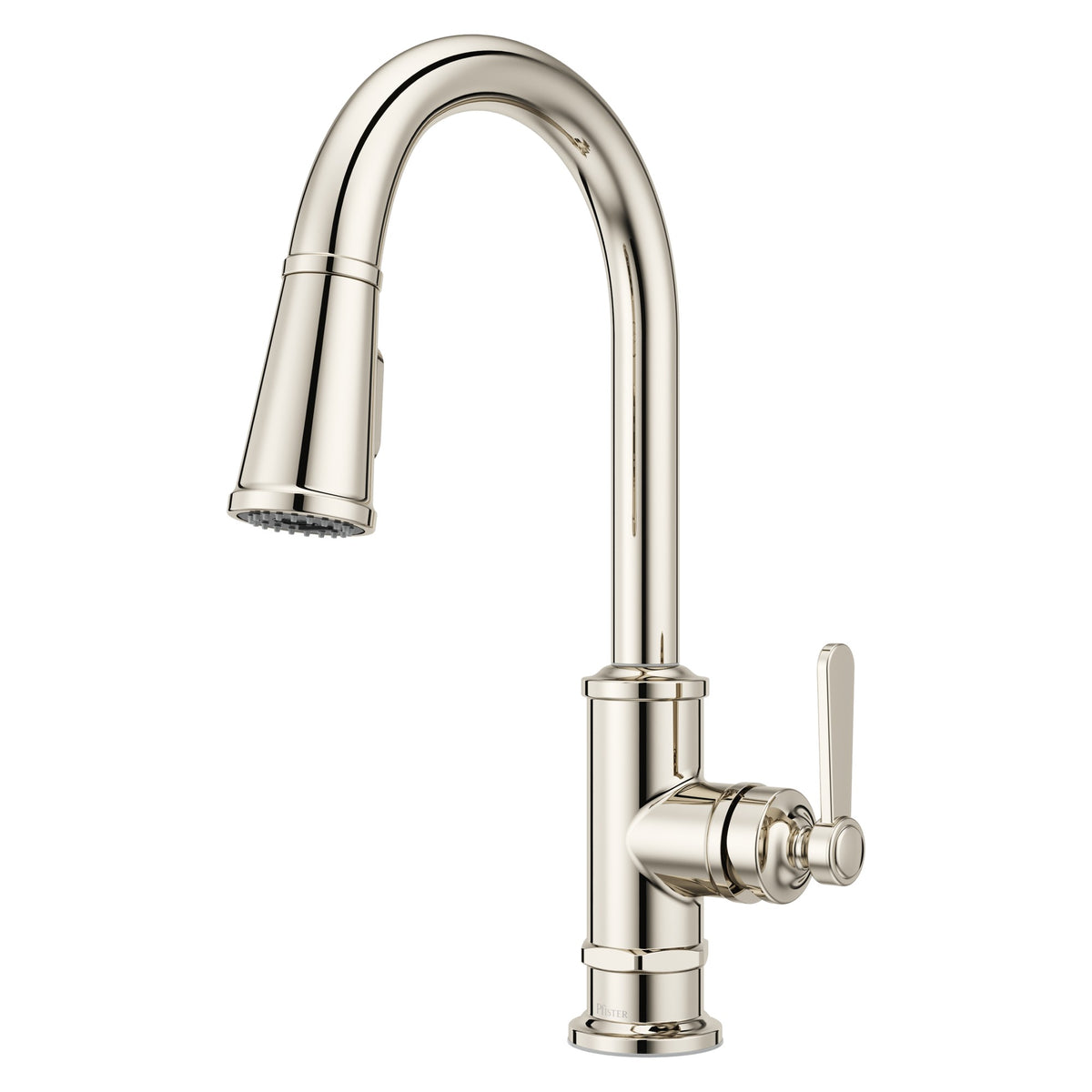 Pfister Port Haven 1-Handle Pull-Down Kitchen Faucet in Polished Nickel