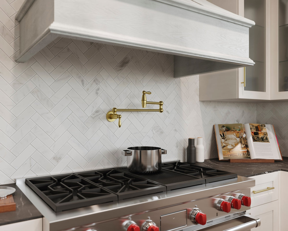 Pfister Port Haven Pot Filler in Brushed Gold - view 6