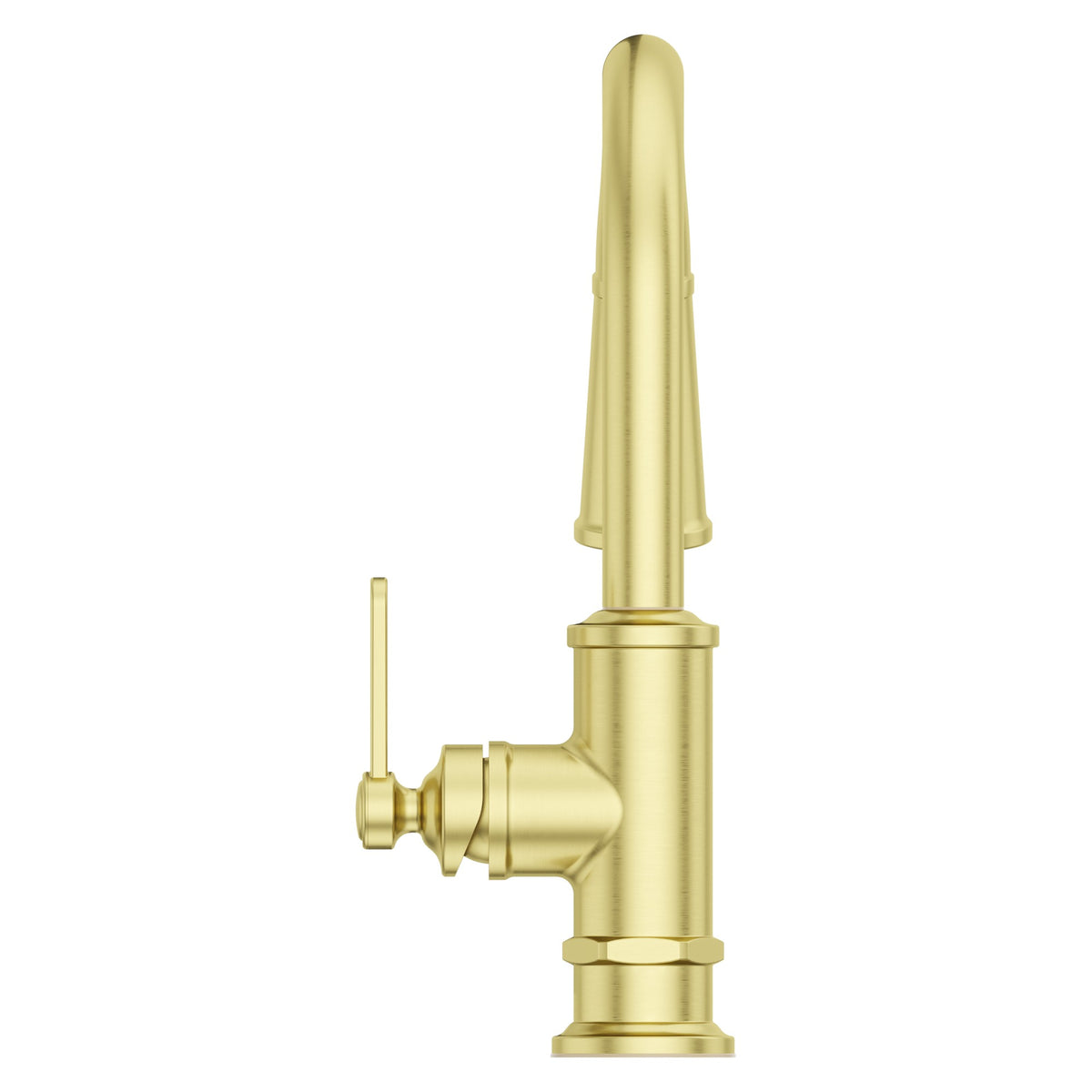 Pfister Port Haven 1-Handle Pull-Down Bar & Prep Faucet in Brushed Gold - view 5