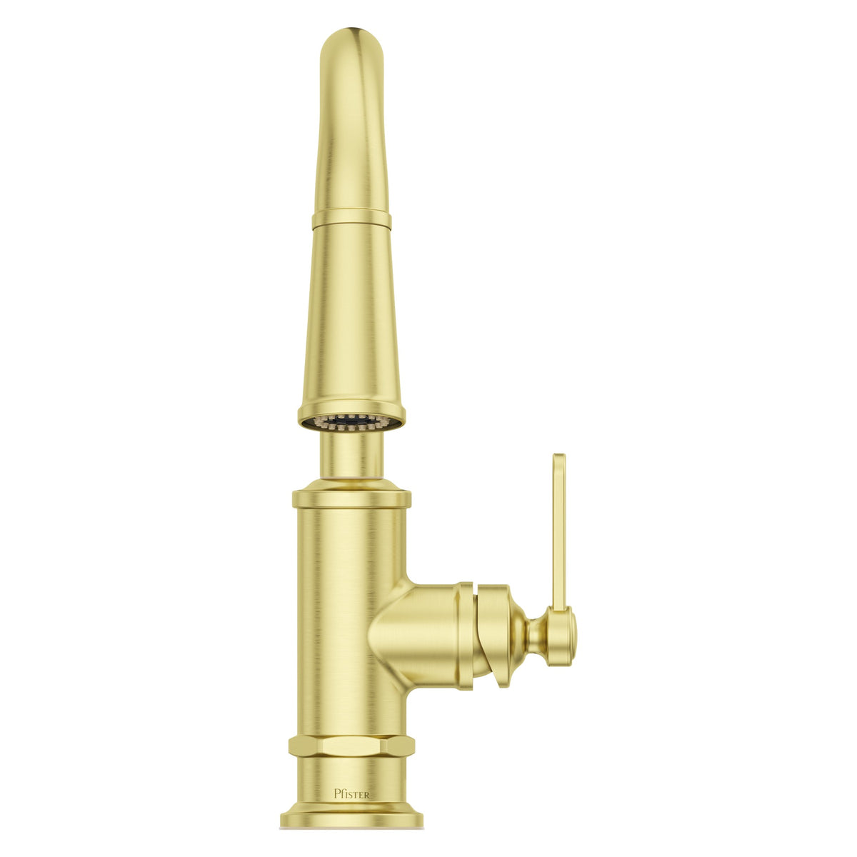 Pfister Port Haven 1-Handle Pull-Down Bar & Prep Faucet in Brushed Gold - view 6