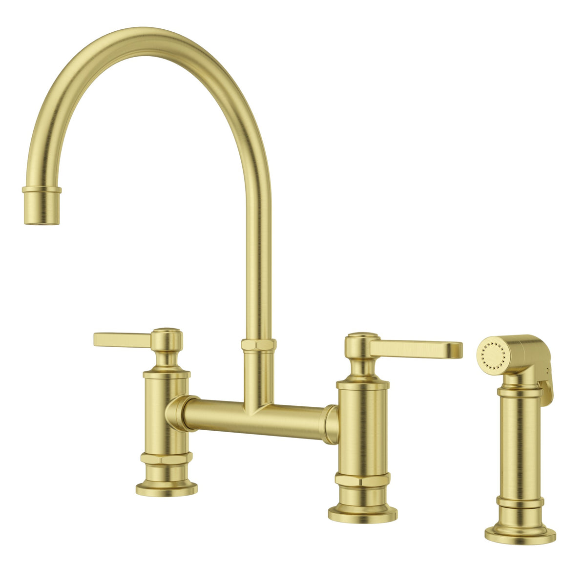 Pfister Port Haven 2-Handle Kitchen Faucet in Brushed Gold