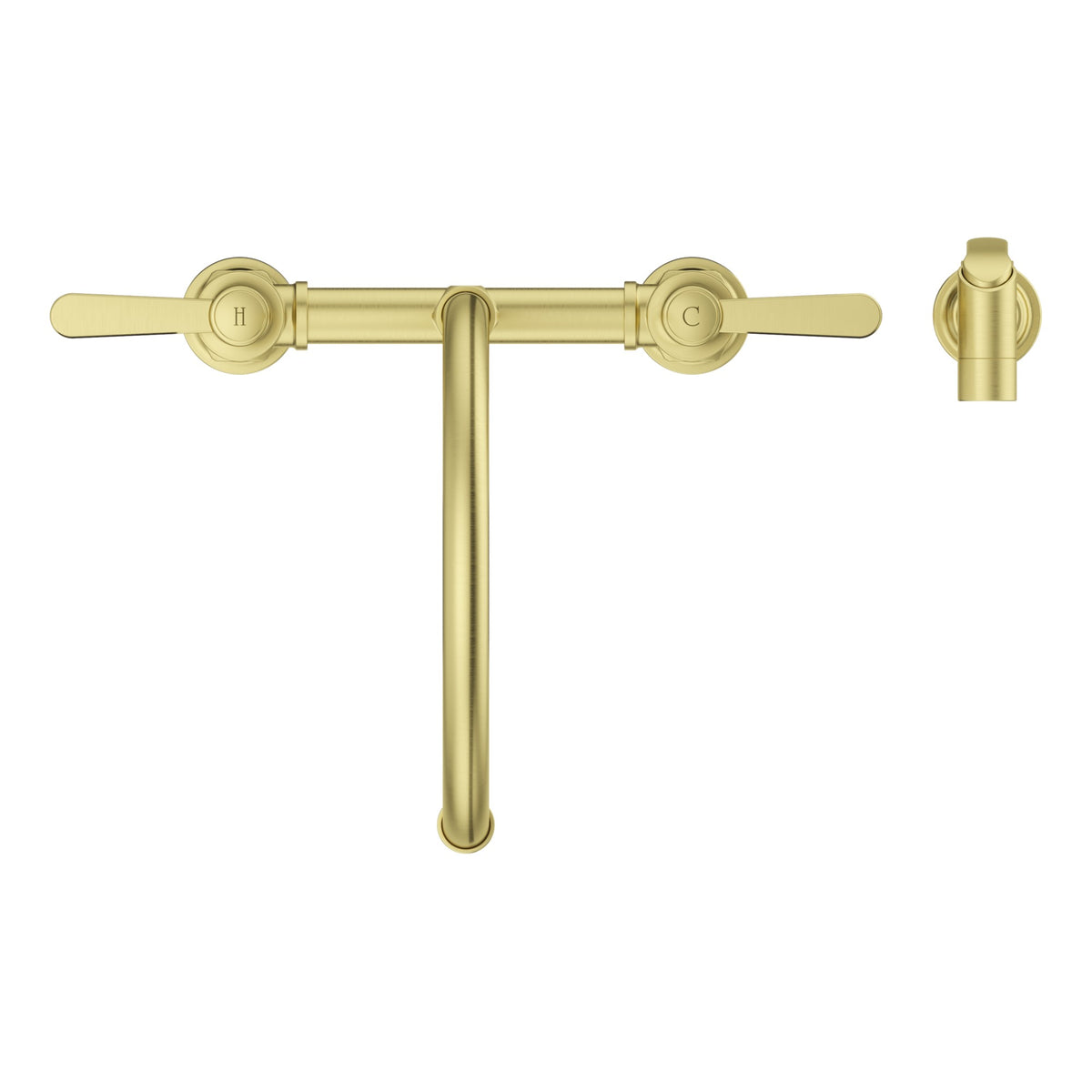 Pfister Port Haven 2-Handle Kitchen Faucet in Brushed Gold - view 4