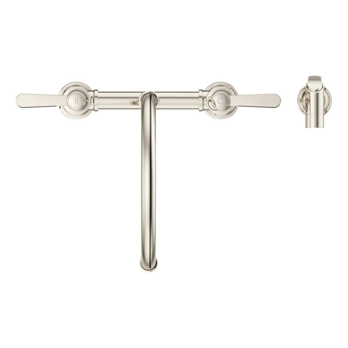 Pfister Port Haven 2-Handle Kitchen Faucet in Polished Nickel - view 4