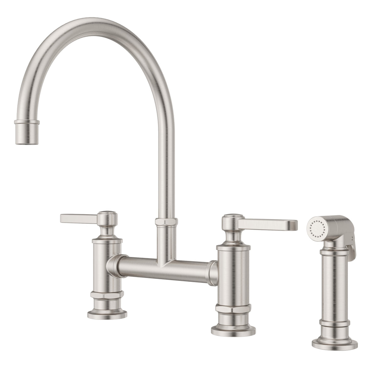 Pfister Port Haven 2-Handle Kitchen Faucet in Stainless Steel
