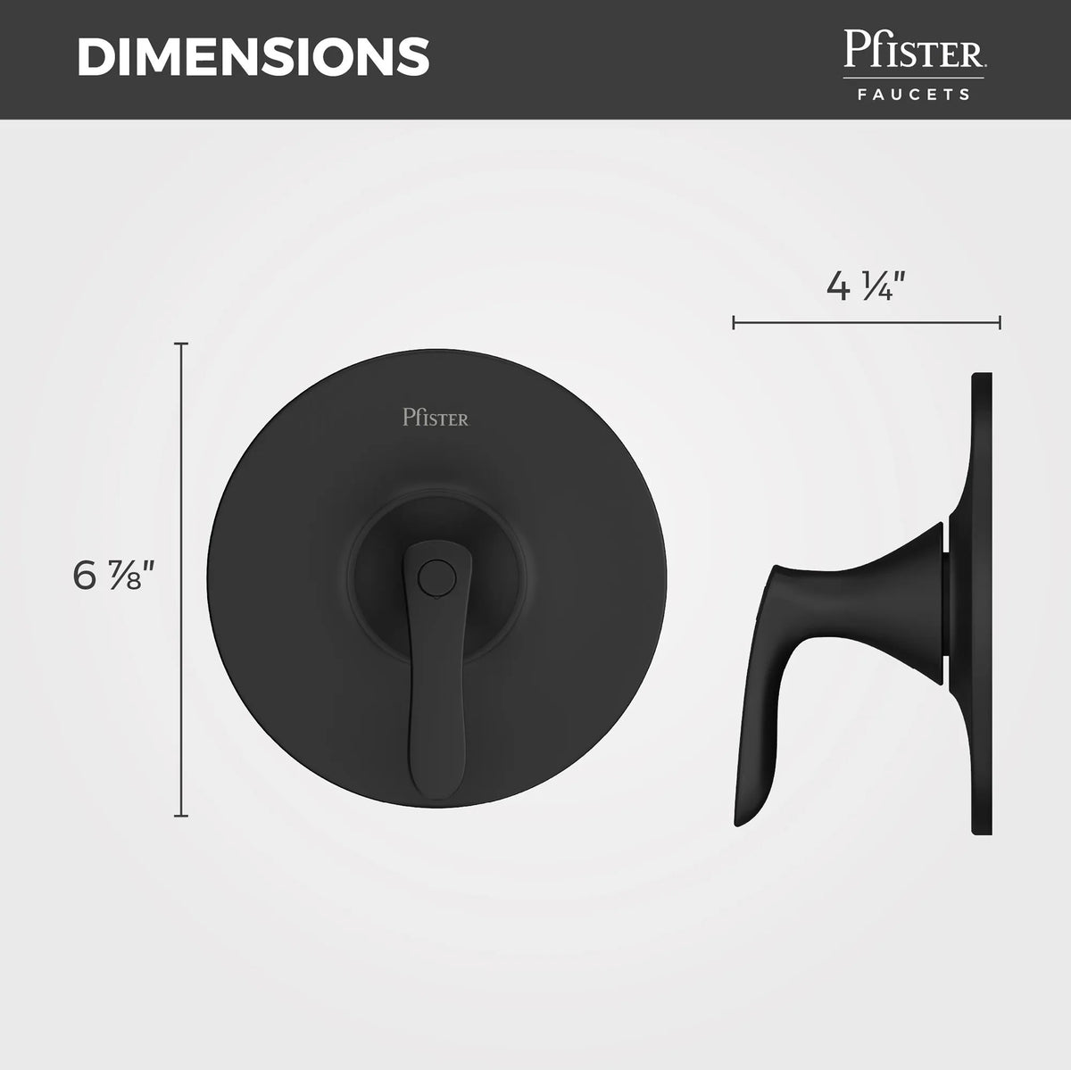 Pfister Weller Valve Only Trim Kit in Matte Black - view 6
