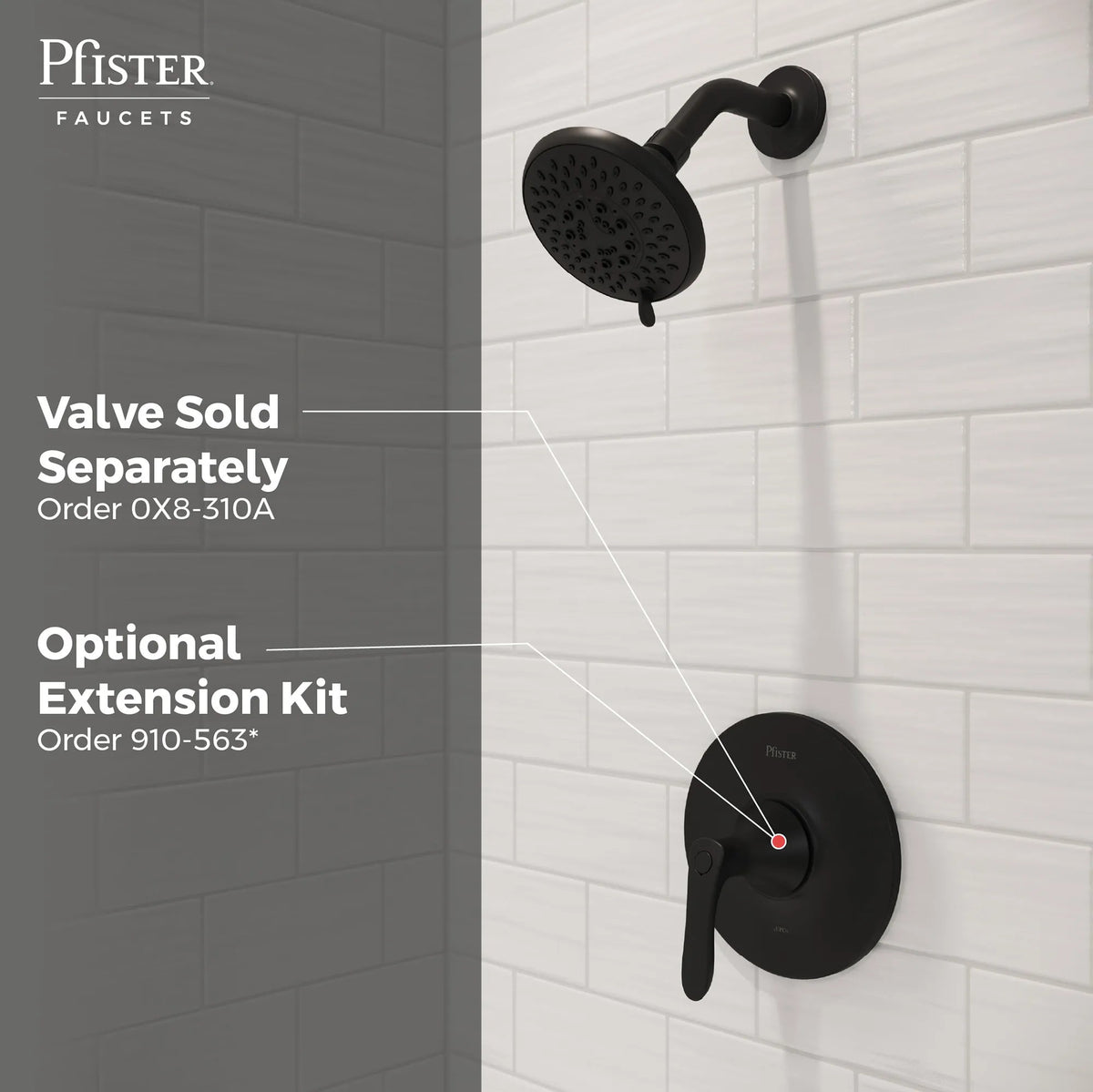 Pfister R89-1WRB Matte Black - detail 1