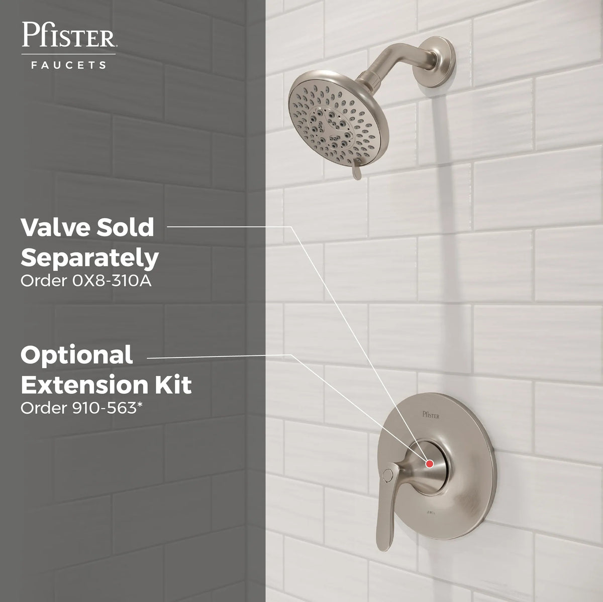 Pfister R89-1WRK Brushed Nickel - detail 1