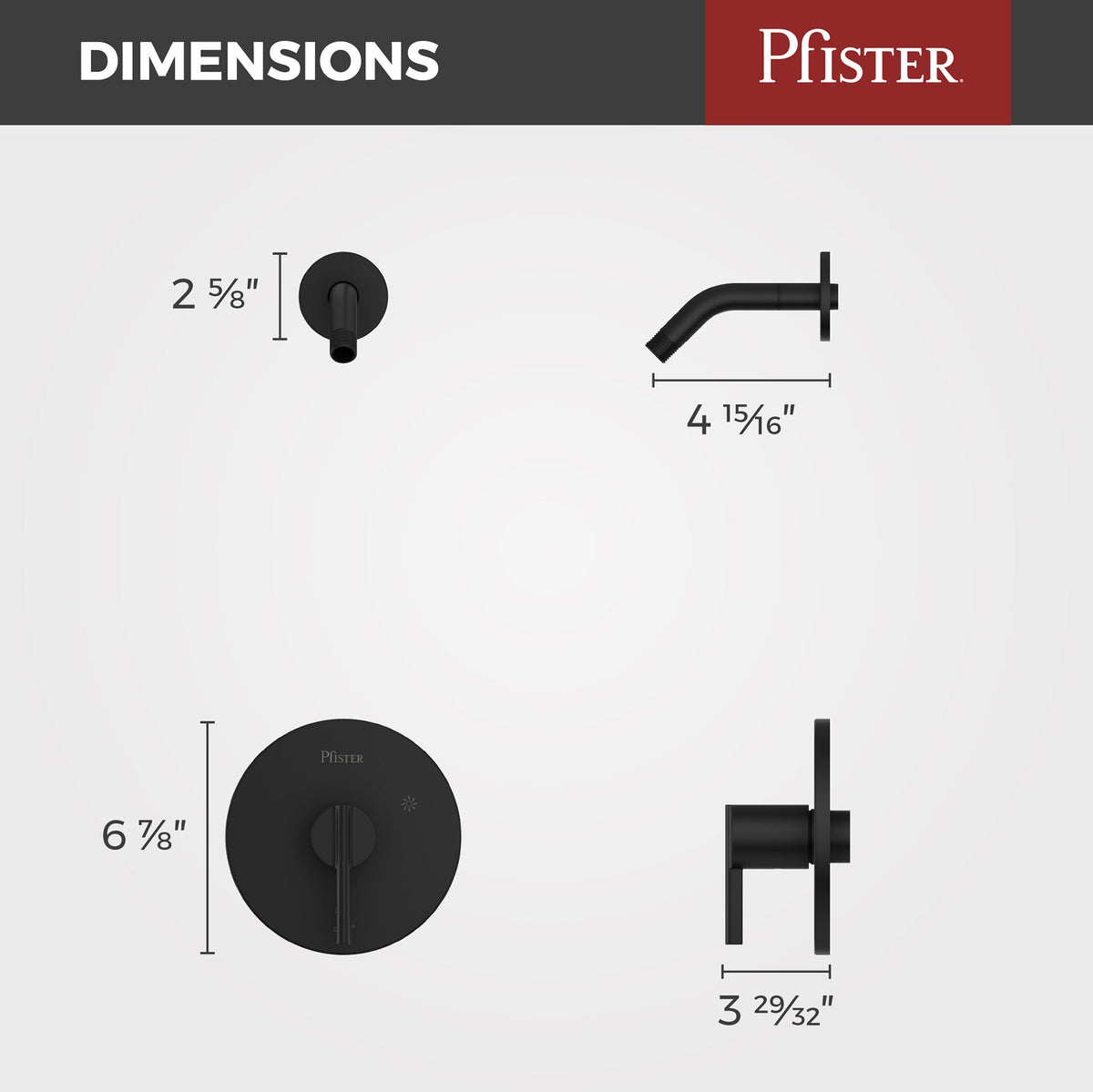 Pfister R89-7BIB Matte Black - detail 2
