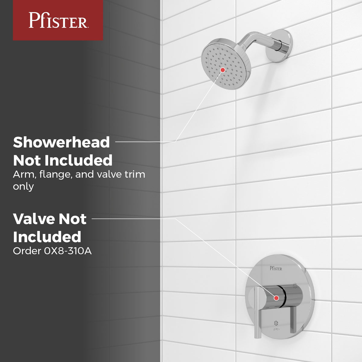 Pfister R89-7BIC Polished Chrome - detail 1
