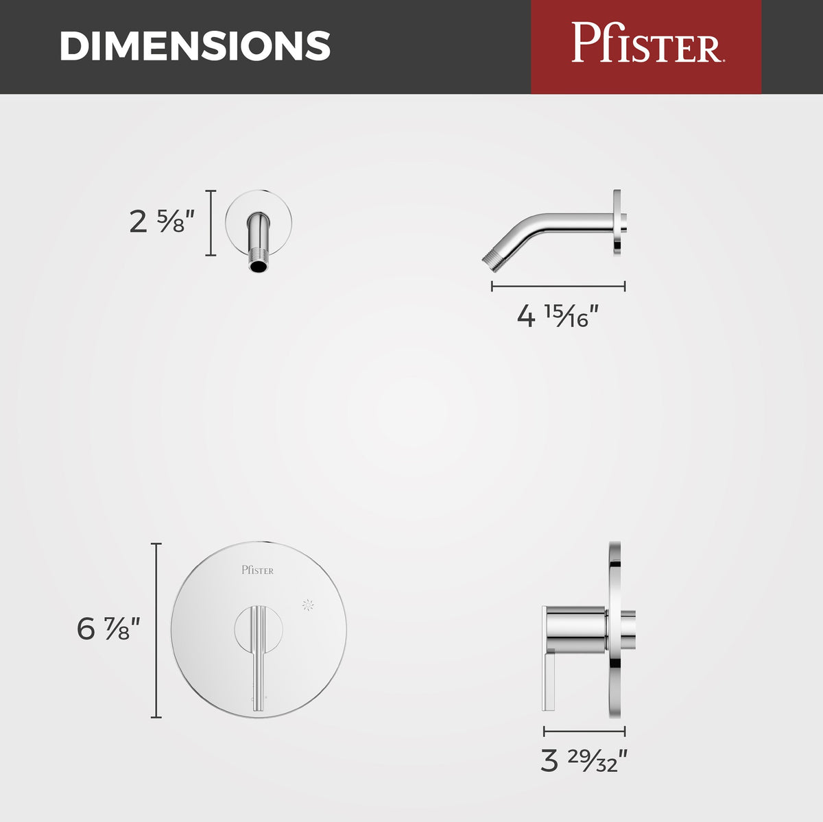 Pfister R89-7BIC Polished Chrome - detail 2