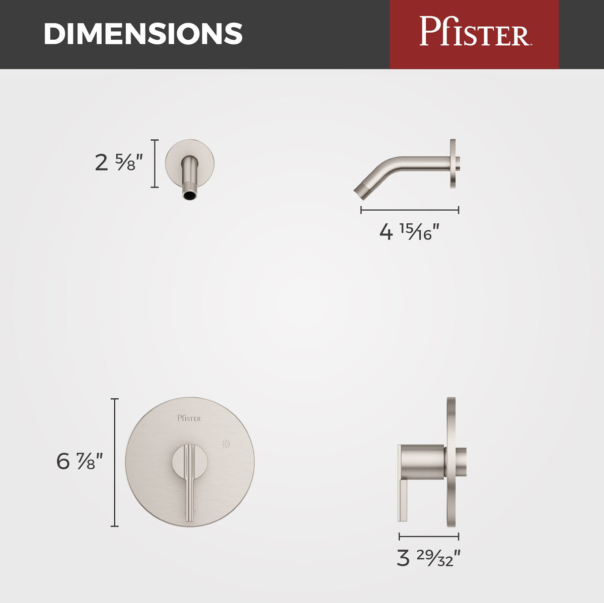 Pfister R89-7BIK Brushed Nickel - detail 2
