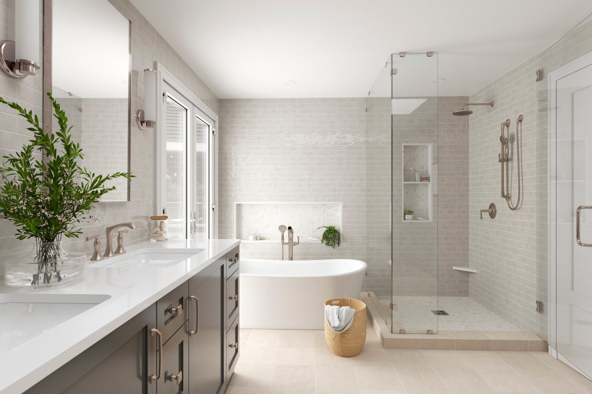 Pfister LG49-RH3K Brushed Nickel - room scene 1