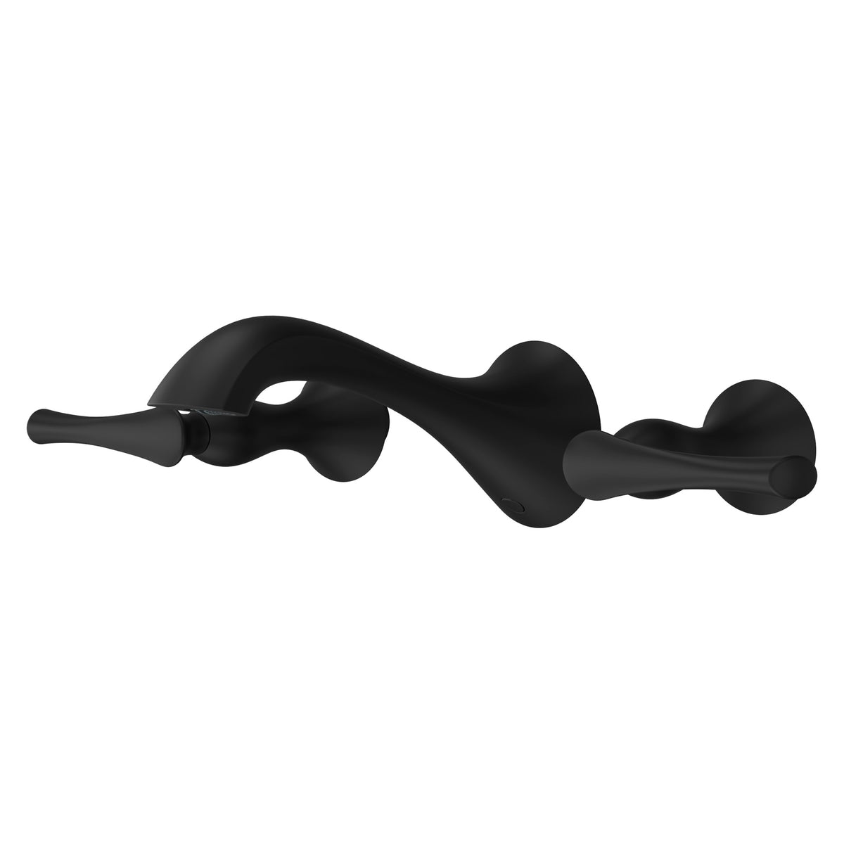Pfister Rhen 2-Handle Wall Mount Bathroom Faucet in Matte Black