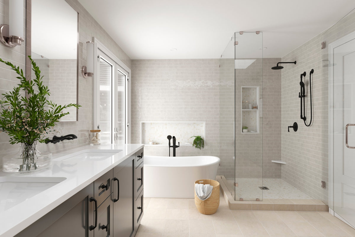 Pfister LG49-RH4B Matte Black - room scene 1